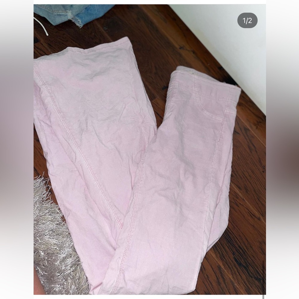 Pink couderoy pants